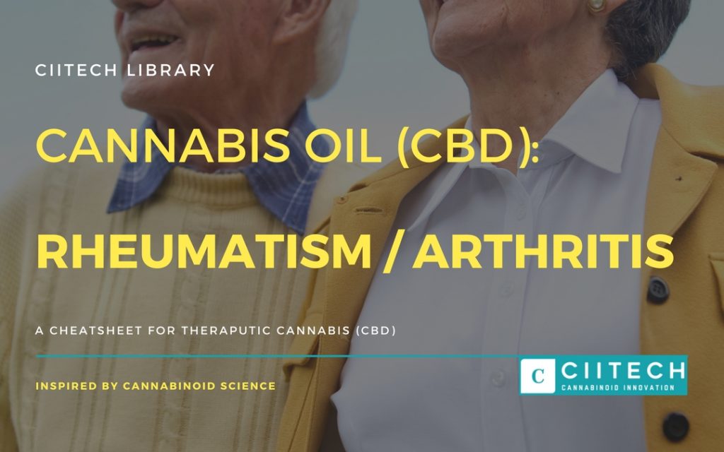 Cannabis Cheatsheet reumatism arthritis CBD Cannabis Oil UK